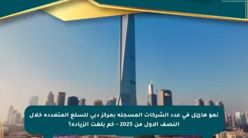نمو هائل في عدد الشركات المسجلة بمركز دبي للسلع المتعددة خلال النصف الأول من 2025 – كم بلغت الزيادة؟